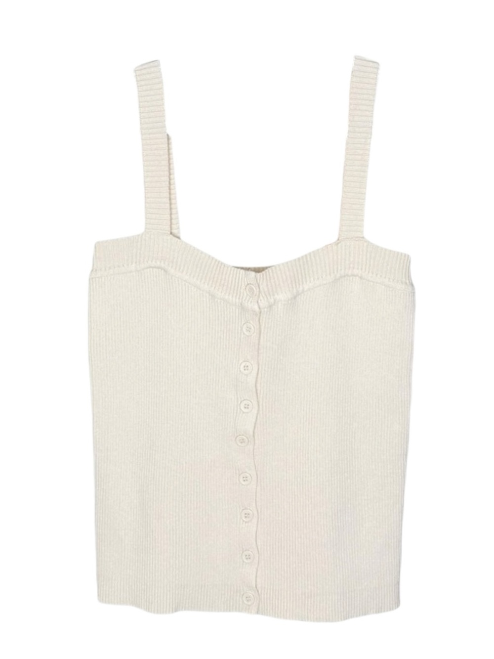 Mora ❤︎︎ Made with Love ❤︎︎ Hand Knit Boho Festival Cami Tank Top ❤︎︎ Ivory M - Picture 6 of 16
